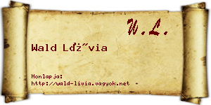 Wald Lívia névjegykártya